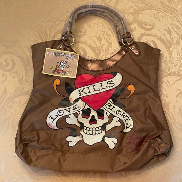 Ed Hardy Handbags - SOLD! Old school Ed Hardy tote bag